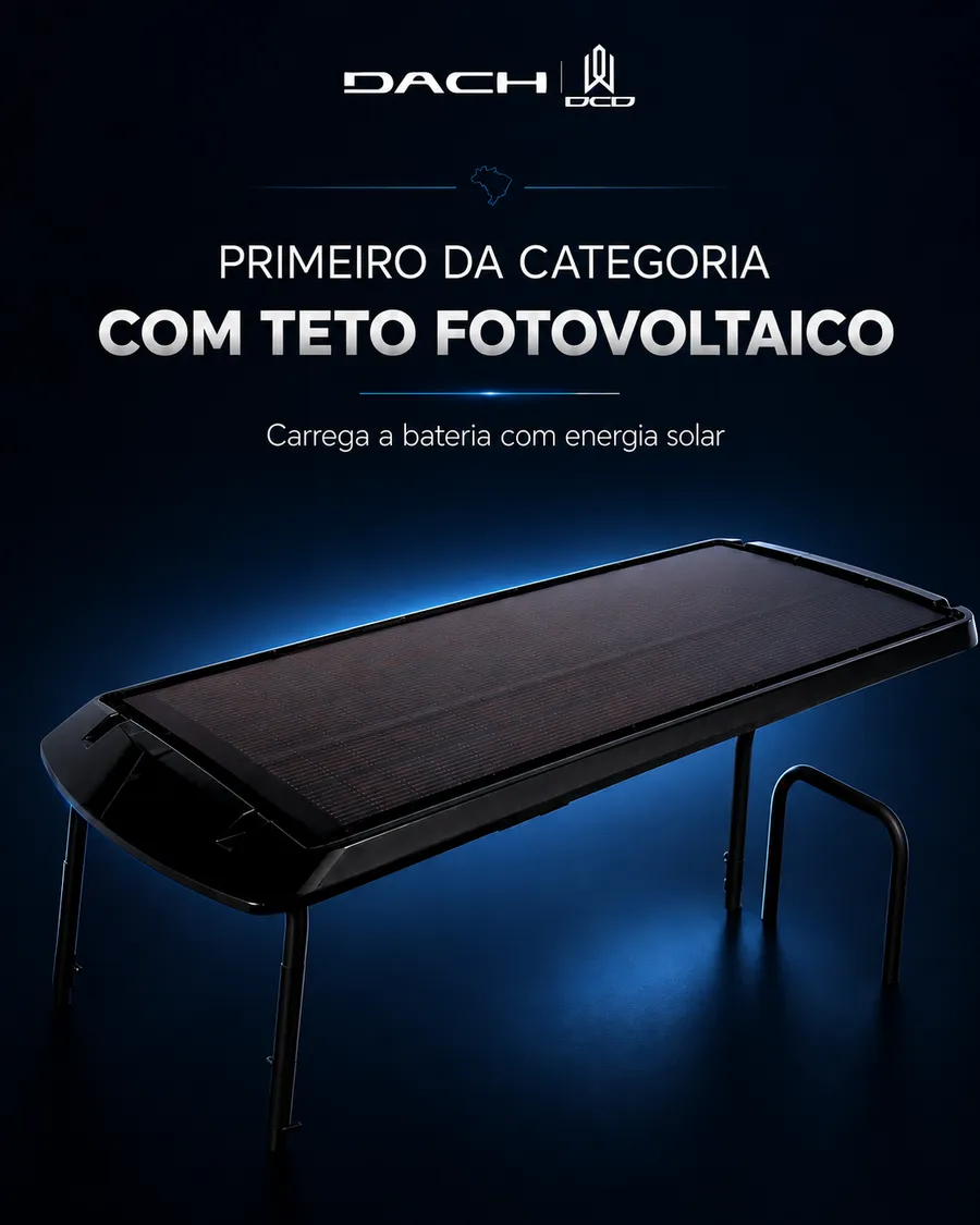 Primeiro da categoria com teto fotovoltaico